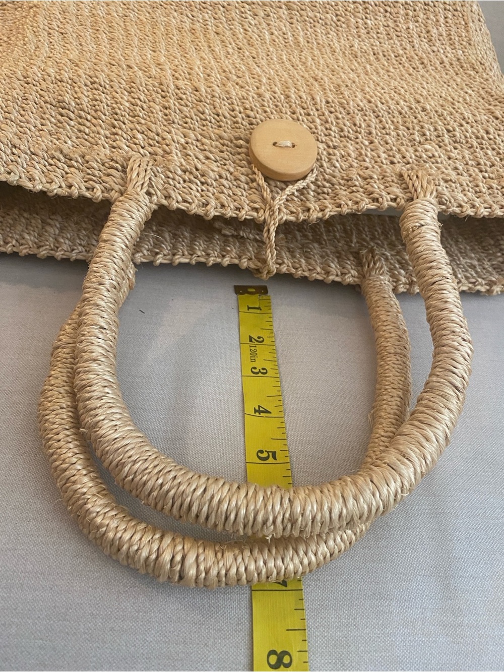 NWOT Woven Straw Tote Bag - Natural purchased in Spain - Picture 5 of 14